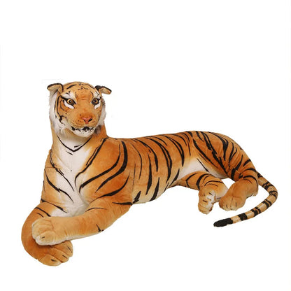 30-60cm Big Size White Yellow Simulation Siberian Tiger Plush Toys Lifelike Wild Animal Dolls Children Kids Decor Birthday Gift