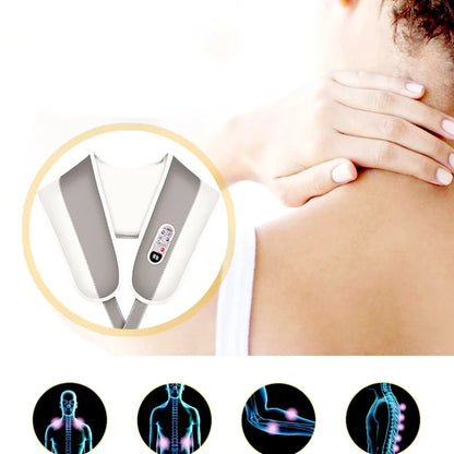 Electrical Shiatsu Massage U Shape Shawl Back Neck Shoulder Body Massager Device Infrared Heated Kneading Car/Home Massage Shawl