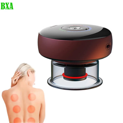 Electric Cupping Therapy Guasha Massager USB Cervical Mini Anti Cellulite Magnet Vibration Muscle Body Shoulder Neck Device