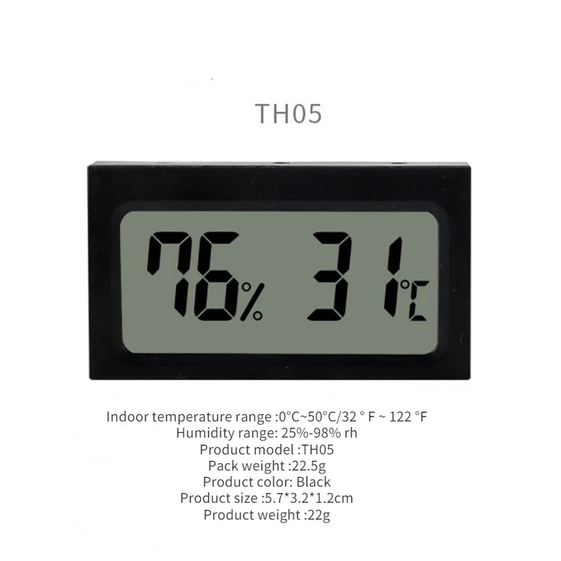 Mini Digital LCD Display Indoor Convenient Temperature Sensor Hygrometer Thermometer Meter Hygrometer Gauge Humidity Meter TH-05