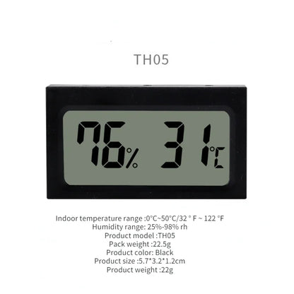 Mini Digital LCD Display Indoor Convenient Temperature Sensor Hygrometer Thermometer Meter Hygrometer Gauge Humidity Meter TH-05