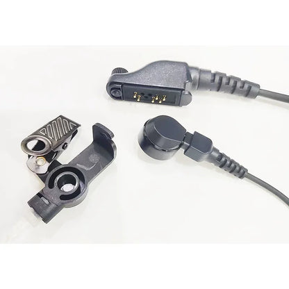 Covert Acoustic Air Tube Earpiece PTT Mic Microphone Headset For Icom IC-F51 IC-F40GS F30GS IC-F60 F80 IC-F3060 IC-M88 Radio