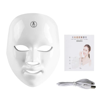 Anti-aging Skin Rejuvenation Skin Care and Beauty Device NEW 7 Color Wireless Led Mask Treatment Photon USB Charging Mask