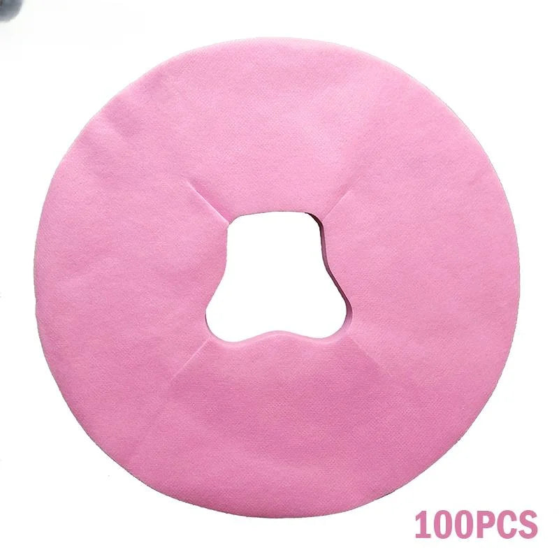 100pcs Disposable Massage Head Cushion, Face Pillowcase, Cushion Cover, Massage Face Cradle, Table, Headrest Cover