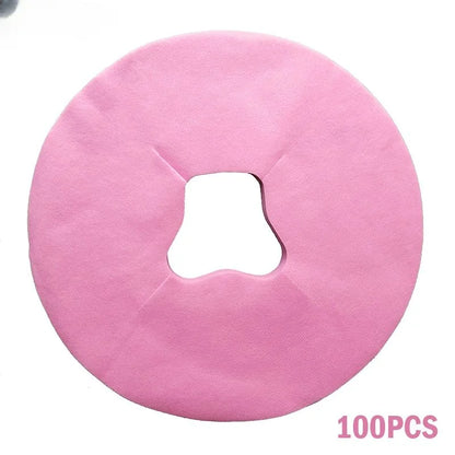 100pcs Disposable Massage Head Cushion, Face Pillowcase, Cushion Cover, Massage Face Cradle, Table, Headrest Cover