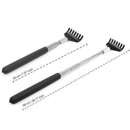 1pc Stainless Steel Telescopic Back Scratcher Scratching Backscratcher Massager Kit Back Scraper Extendable Telescoping Itch