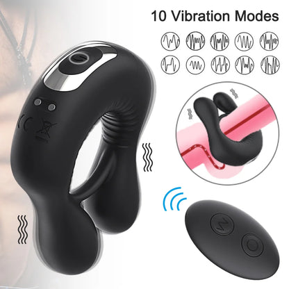 Vibrator Rings Vibrating Cock Ring Penis Ring Penis Cock Ring for Man Delay Ejaculation Erotic Toys In Couple Sex Toys for Men