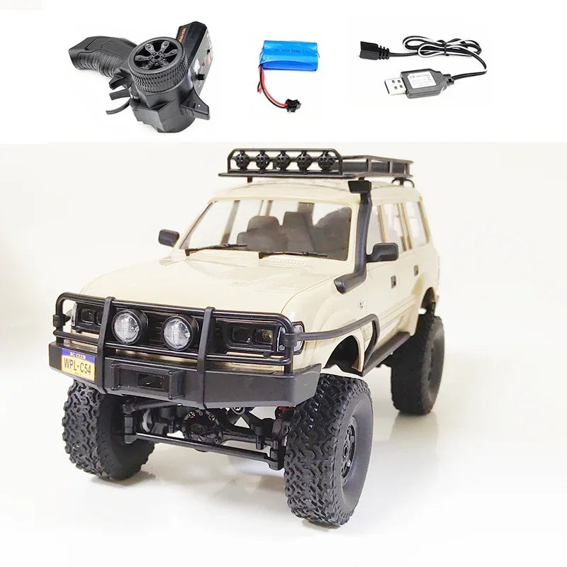 WPL C54-1 4WD 2.4G Off-road Car  Remote Control Car RC Crawler  Buggy Moving Machine Kids Battery Powered Cars Boys Gift