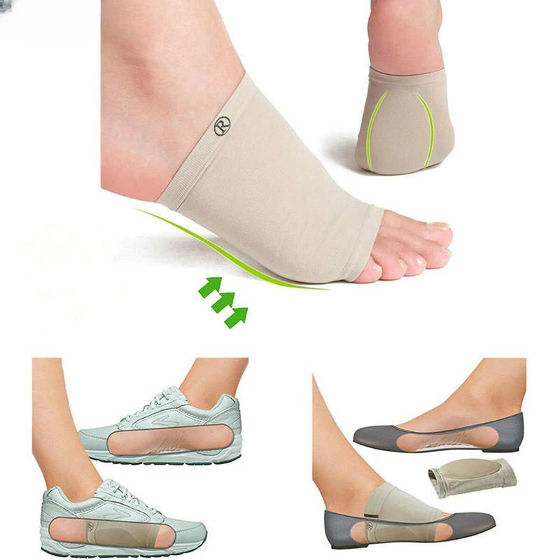 Arch Support Orthotic Plantar Fasciitis Cushion Pad Sleeve Heel Spurs Flat Feet Orthopedic Pad Correction Insoles Foot Care Tool