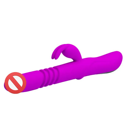 Up&Down Silicone Dildo Vibrator G-spot 12 Vibration+4 Rotation Rechargeable Clitoris Massager Masturbator Sex Toys For Women