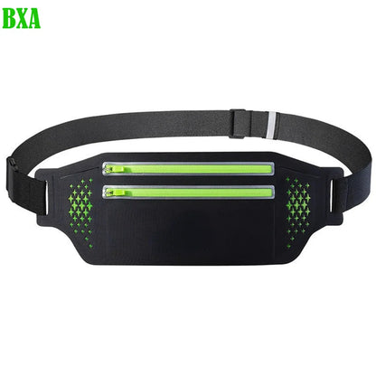 Exercise Fitness Running Waist Bag Waterproof Canvas Sports Jogging Portable Outdoor Phone Holder Belt Bag Fitness Accessories