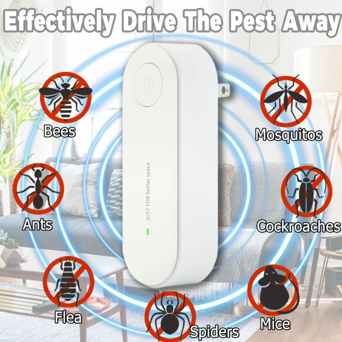 1PCS Multicolor Ultrasonic Insect Repellent Electronic Mosquito Repellent Mice Spider Cockroach Insecticide Pest Control