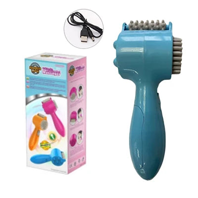 Electric Head Massager Hammer Roller 4 In 1 Vibration Pounding Head Neck Lumbar Massage Relaxation Scalp Massage Comb As A Gift