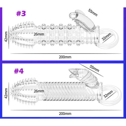 Vibrating Cock Ring Clitoris Stimulation Penis Sleeve Penis Enhancers G-Spot Vibrator Delayed Ejaculation Sex Toys for Couples