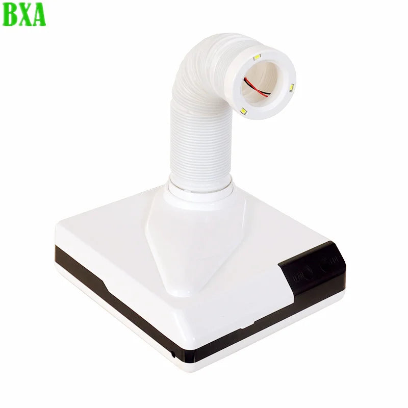 New 60W Power Nail Vacuum Cleaner Vacuum Cleaner Retractable Elbow Design Fan Vacuum Cleaner Art Salon