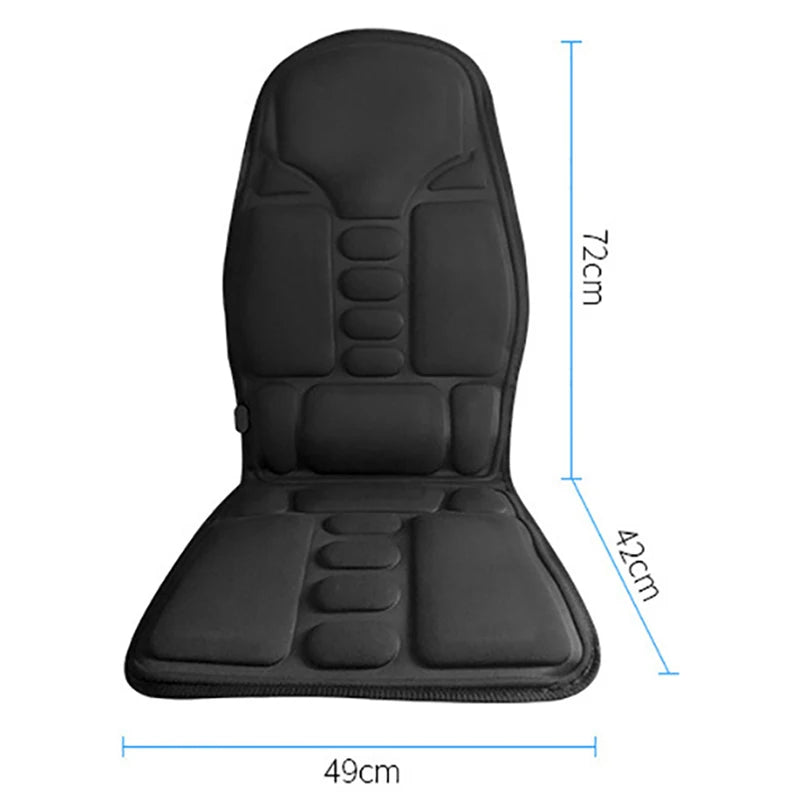 Durable Electric Full Body Massager for Car Chair Office Lumbar Neck Muscle Relax Vibration Cushion Shoulder Back Massage Mat