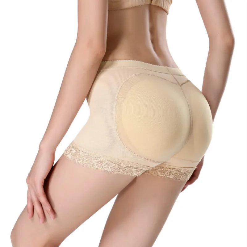 Women Body Shaper Padded Butt Lifter Panty Butt Hip Enhancer Fake Hip Shapwear Briefs Push Up Panties Plus Size Booty Shorts