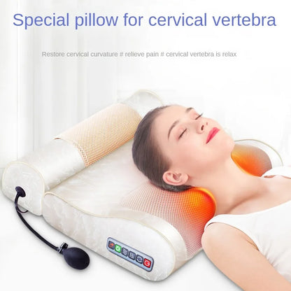 Cervical Massage Pillow Shoulder Waist Back Heating Multi-functional Car Home Massage Pillow Hot Compress Back Massager