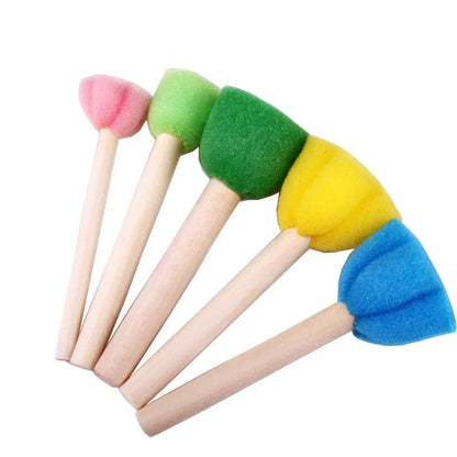 Toddler Kids Paint Sponge Brush DIY Art Graffiti EVA Tools Drawing Toys for Children Educational Washable Hand Drawn Pigments