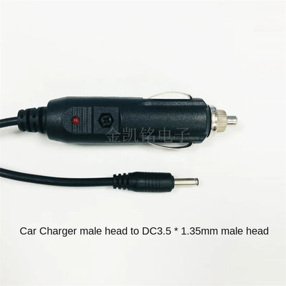 1m Pure Copper 0.3mm² 12V Car Charger, 3A Male To DC3.5*1.35 Male Power Cable for XiaoDu Pro Speaker