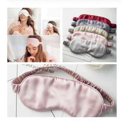 1PCS Soft Portable New Rest Relax Eye Shade Cover Soft Pad Eyeshade Sleeping Eye Mask Cover Eyepatch Blindfold Solid