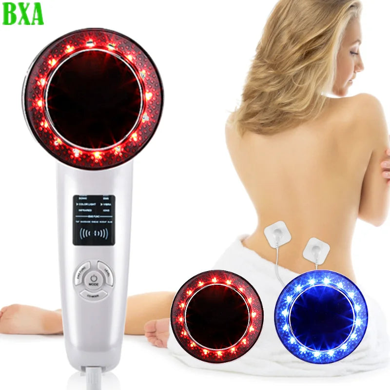 6 in 1 EMS Body Slimming Massager Ultrasound Cavitation Anti-Cellulite Fat Burner Machine Galvanic Infrared Weight Lose Therapy