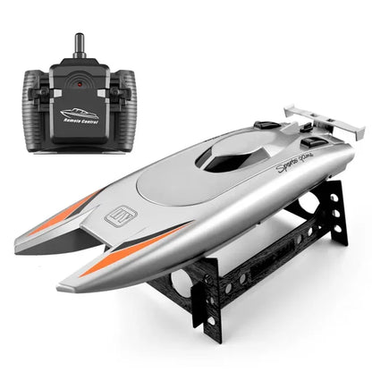 2.4Ghz Radio Rc Boat 30 Km/h High Speed Speedboat Large Capacity Battery Dual Motor Kid Toy Gift Waterproof Remote Control Boat