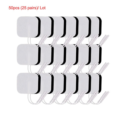 50/100pcs TENS Silicone Gel Pads EMS Electrode Patch Nerve Muscle Stimulator Tens Electrodes Digital Acupuncture Physiotherapy