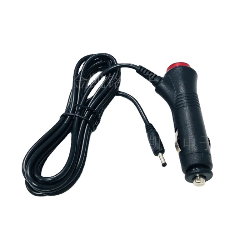 12V 2A Car Power Cable with Switch, Cigarette Lighter Plug To DC 3.5*1.35mm Jack, for XiaoDu Speaker, Black, 1.8M