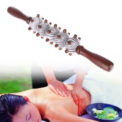 Wooden Full Body Massage Stick Roller Massager tool Reflexology Hand Foot Therapy