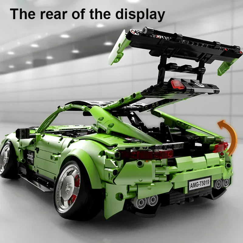 2878Pcs Technical MOC Super Sport Car Model Building Blocks City Famous Racing Speed Vehicle Bricks Toys Kids Adult Gifts