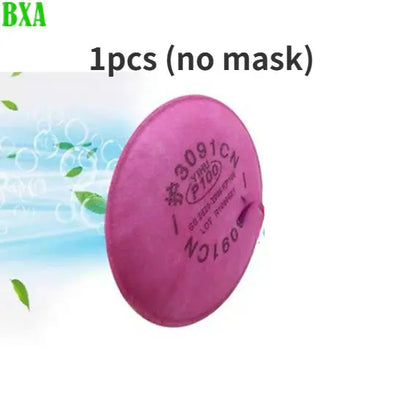 Protective Full Gas Mask Painting Spraying Organic Vapor Pillar Shaped Dustproof Silicone Chemcial Safety Proof Dust Facepiece