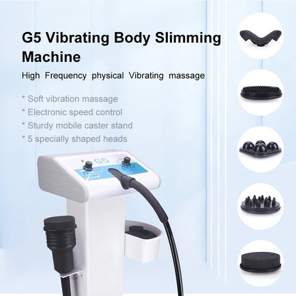 Vibrating G5 Massage Machine Slimming Muscle Massager Cellulite Removal Home Used Weight Loss Body Apparatus with Trolley Stand