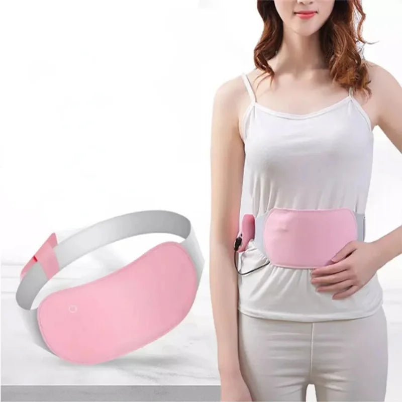 Electric Menstrual Heating Pad 6 Modes Abdomen Massage Waist Washable Warm Lady Uterus Reduce Menstrual Stomachache Waist Pain