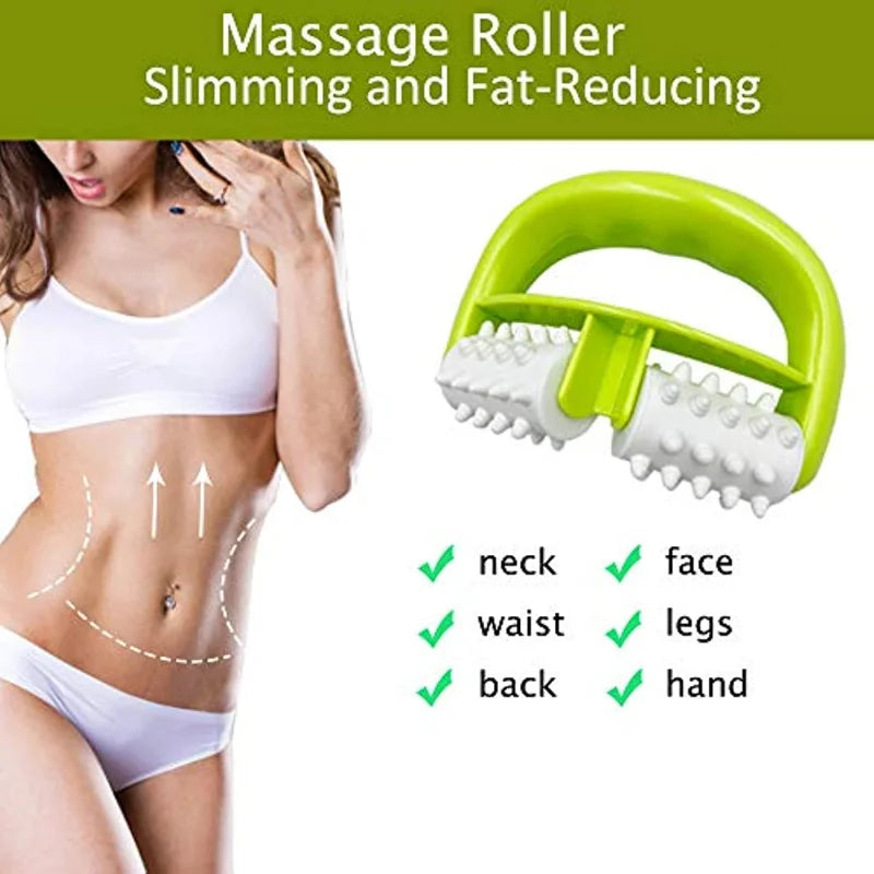 Anti Cellulite Roller Health Care Cellulite Massage Manual Two-Wheel Roller Massage Fast Anti Cellulite Roller Beauty Massager