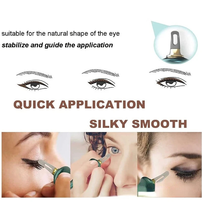 Silicone Eyeliner Guide Tool Hyper Easy No-Skip Eye Makeup Styling Drawing Guide Gel Reusable Eyebrows Eye Shadow Brush Tool