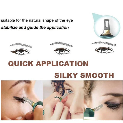 Silicone Eyeliner Guide Tool Hyper Easy No-Skip Eye Makeup Styling Drawing Guide Gel Reusable Eyebrows Eye Shadow Brush Tool