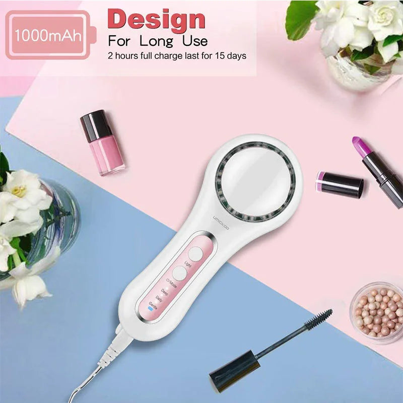 Rechargeable Facial Cleansing Brush with 5 Brush Heads Face Scrubber Face Spin Brush for Exfoliating Massage and Deep Cleansing