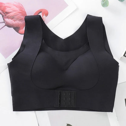 Women Bra Posture Corrector Bralette Front Closure Bras Fitness Vest Push Up Bra Female Brassiere Underwear Cross Back Tank Tops