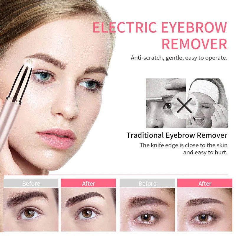 NEW Women Electric Eyebrow Trimmer Women's Eyebrow Pencil Automatic Eyebrow Knife Hair Removal Beauty Trimmer