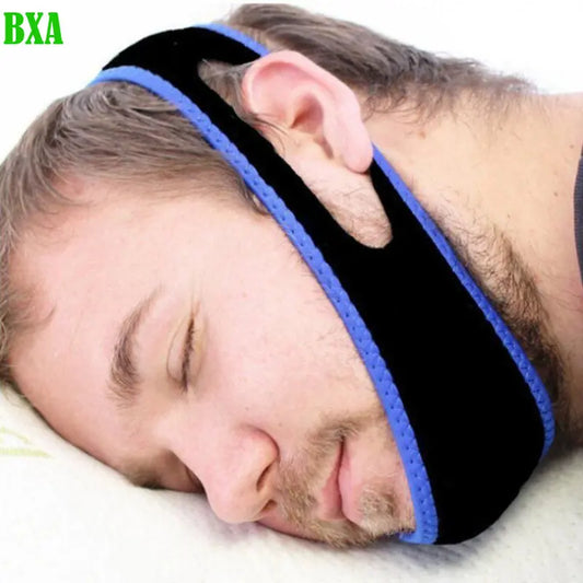 BXA Anti Snoring Belt Triangular Chin Strap Mouth Guard Gifts for Women Men Better Breath Health Snore Stopper Bandage Sleep Aid