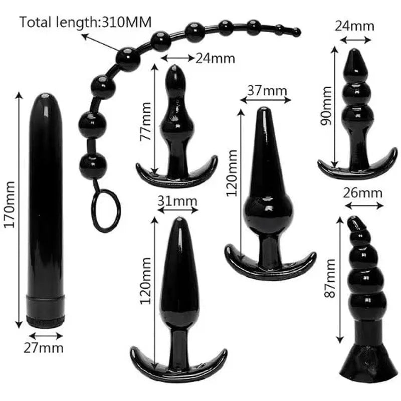 7pcs Anal Plugs Adult Sensory Toys Butt Plug Dilator SM Speculum Upgrade Pussy Clamp Plug Fetish Masturbation Sex Toy