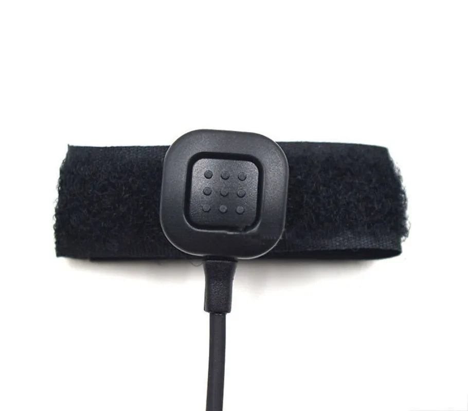 Throat Vibration Finger PTT Mic Air Tube Headset Microphone for ICOM IC-A4 IC-A5 IC-A3 IC-A2 IC-A110 Vertex VX-200 Two Way Radio