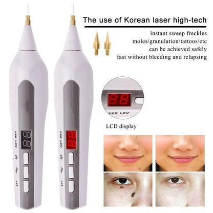 Electric Blackhead Removers Pen 9 Level Eyelid Lift Fibroblast Wrinkle Spot Tattoo Mole Removal Plasma Pen for Face Skin Lift