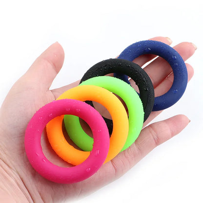 3pcs Male Penis Ring Silicone Cock Semen Lock Rings Delay Ejaculation Stretcher Extender Erotic Men Couples Sperm Ring Sex Toys