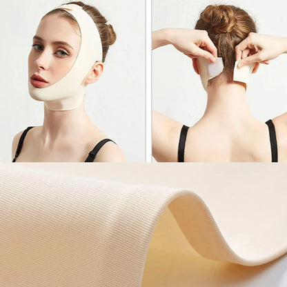 Facial V-Shape Facial Slimming Bandage Loosen Lift Band Shape Lift Reduce Double Chin Facial Slimming Band Facial Massage Tool