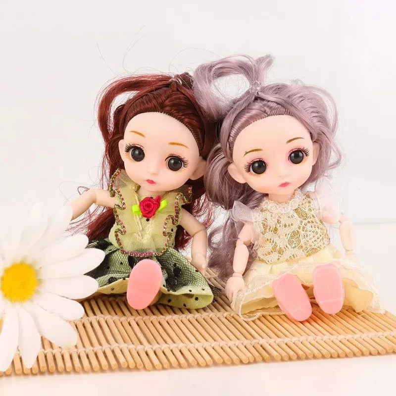 1pcs Random Style 6 Inch Doll Gift Box Girl Realistic Simulation Joint Movability Of Family Toys