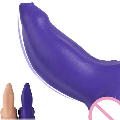 Suction Cup Thick Glans Dick Huge Realistic Brown Giant Long Dildo Soft Silicone Vaginal Masturbators Penis Erotic Toy for Women