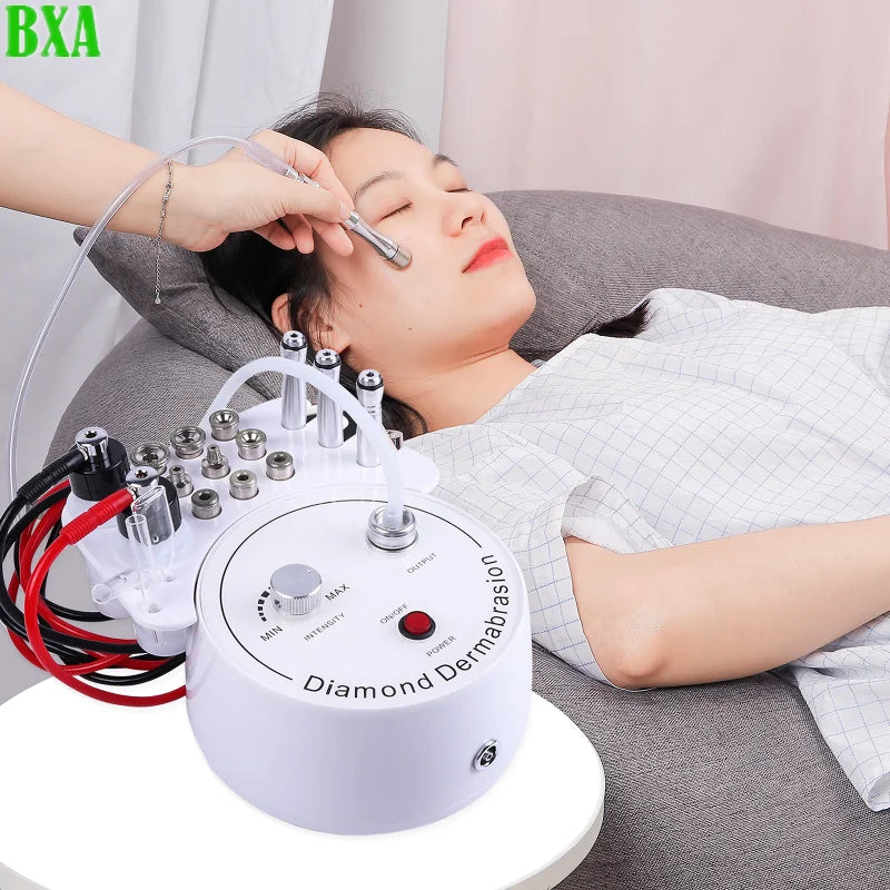 New 3-in-1 Diamond Microdermabrasion Machine Water Spray Exfoliating Beauty Machine Wrinkle Facial Peeling Machine