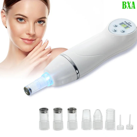 Beauty Digital Diamond Microdermabrasion Vacuum Blackhead Cleaner Facial Acne Marks Removal Machine Deep Clean Pores Skin Care